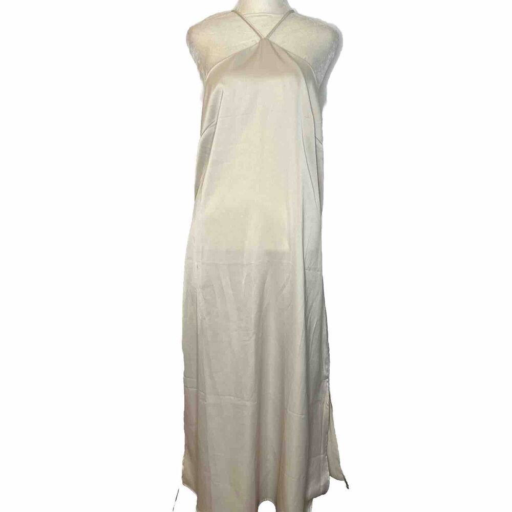 Nasty Gal Dress Slip Dress Side Slits Womens Size 10 Flaws